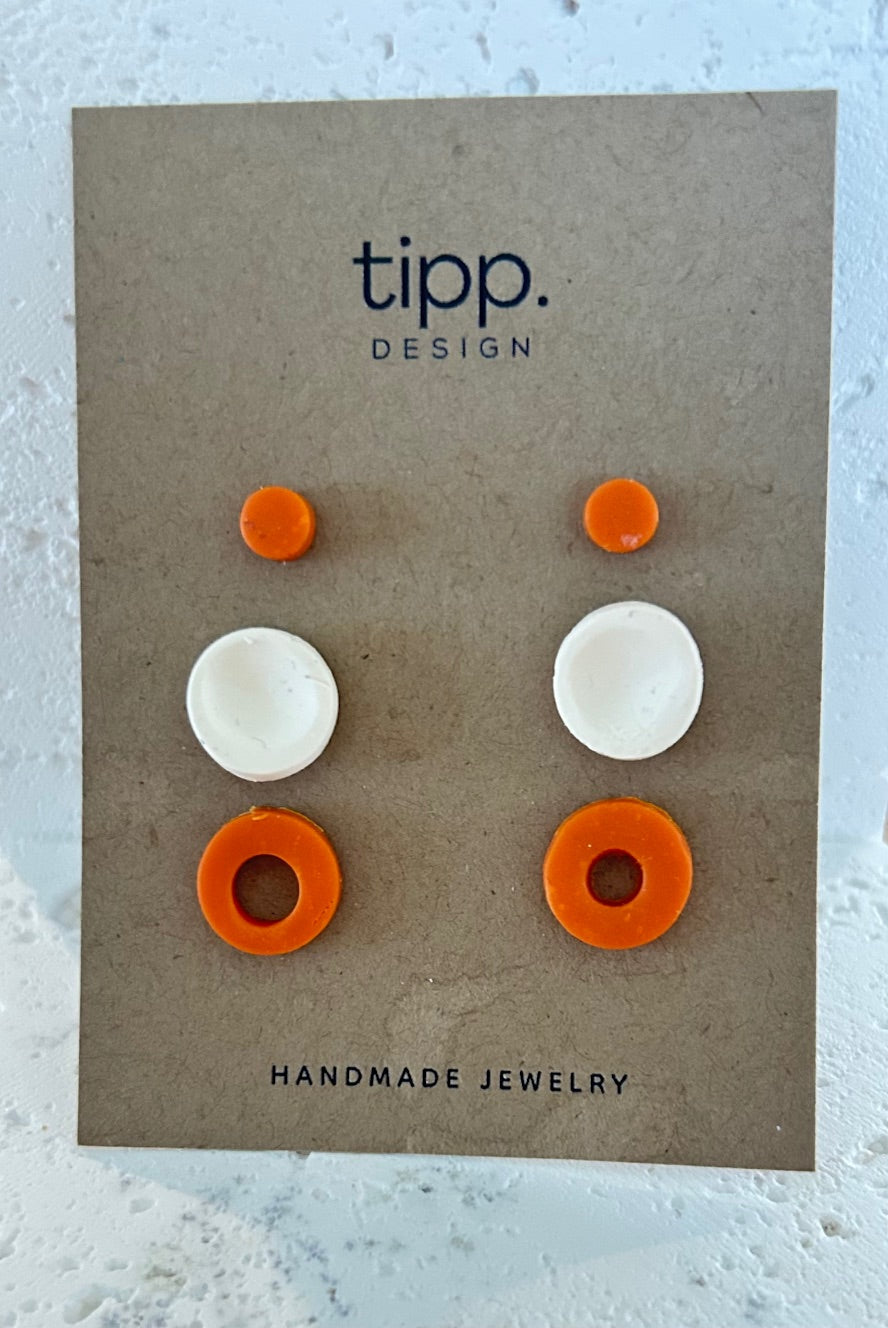 Demure"ish" - Organic Studs - Pack of 3